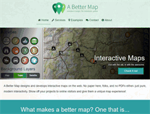 Tablet Screenshot of abettermap.com